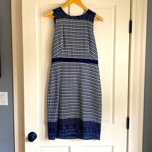 J. Crew Dress. Navy/white, excellent condition size 6